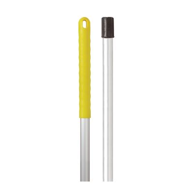 Exel Alloy Colour Coded Mop Handle. Push Fitting 137cm Yellow