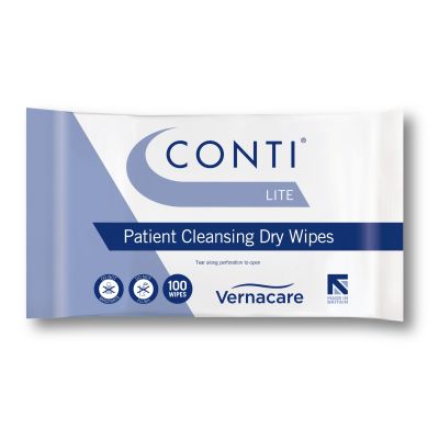 Conti Lite Dry Patient Wipes (Pack of 100)