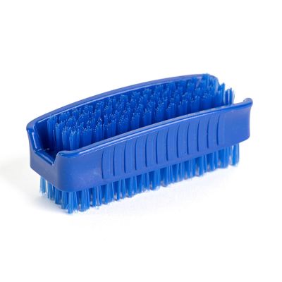 3.5" Washable Plastic Nail Brush in Blue (Single)