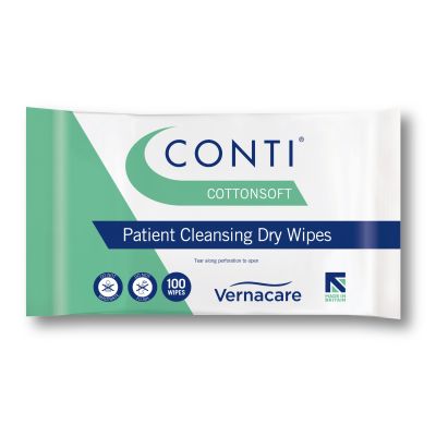 Conti CottonSoft Large Heavyweight Patient Dry 100 Wipes (Case of 20)