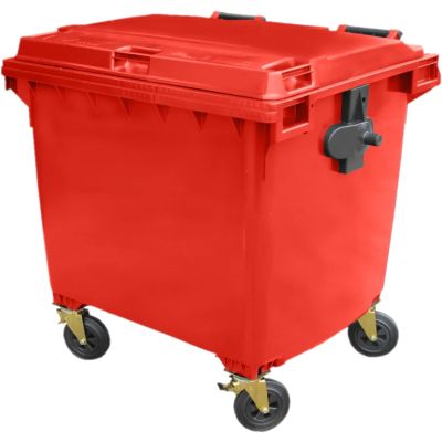 1100 Litre 4 Wheel Bin | Red