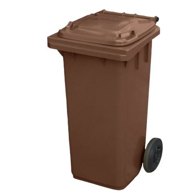 120 Litre 2 Wheel Bin | Brown