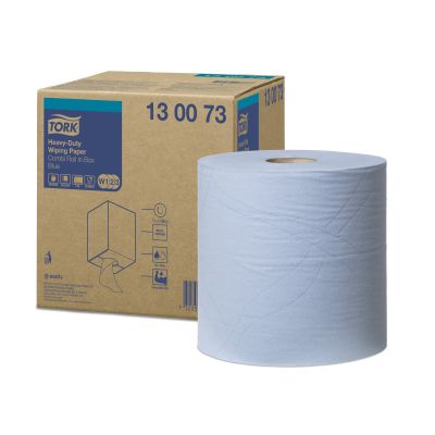 Tork W2 Heavy-Duty Wiping Paper Blue 2ply 170m - 130073