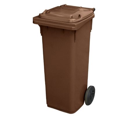 140 Litre 2 Wheel Bin | Brown
