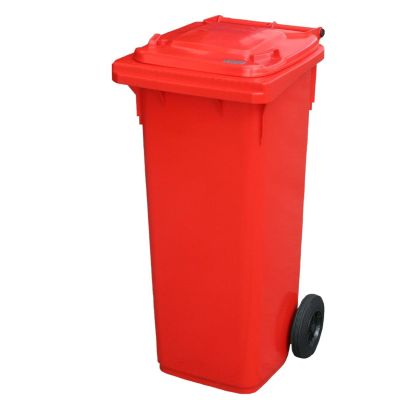140 Litre 2 Wheel Bin | Red