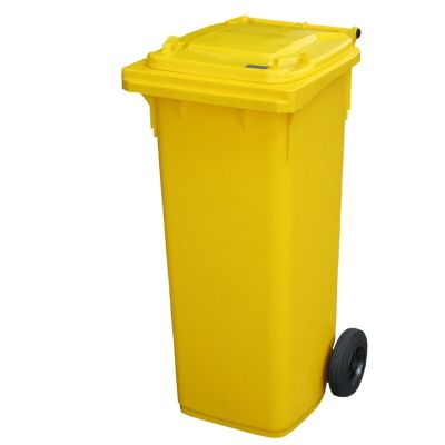 140 Litre 2 Wheel Bin | Yellow