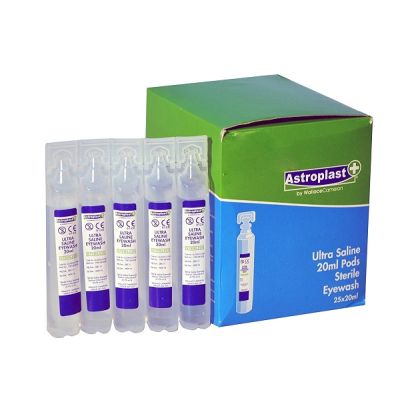 Wallace Cameron Saline 20ml Eye Wash Pods x 25