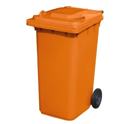 240 Litre 2 Wheel Bin | Orange