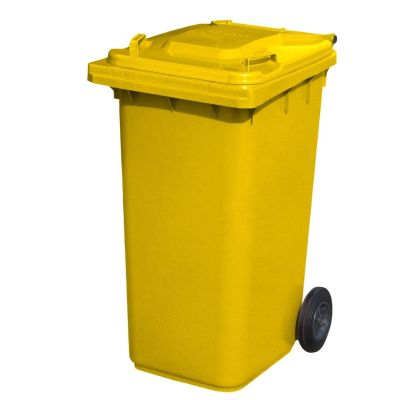 240 Litre 2 Wheel Bin | Yellow