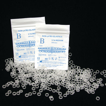 Non-Latex Elastics 1/4" Medium 4.5oz 