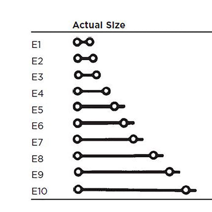 E-Links Size 2 Clear 