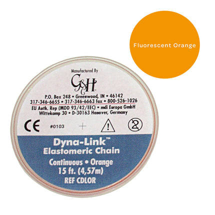Dyna-Link Chain Fluorescent Orange Continuous 
