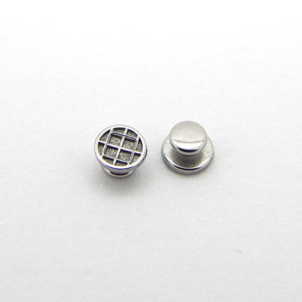 Bondable Flat Round Base Lingual Button 