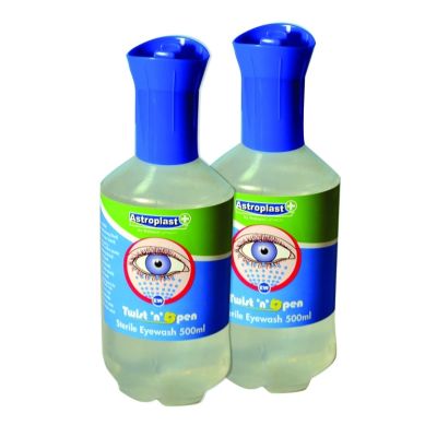 Wallace Cameron Twist n Open 500ml Saline Eye Wash x 3