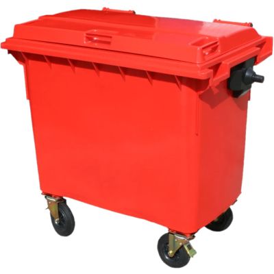 660 Litre 4 Wheel Bin | Red
