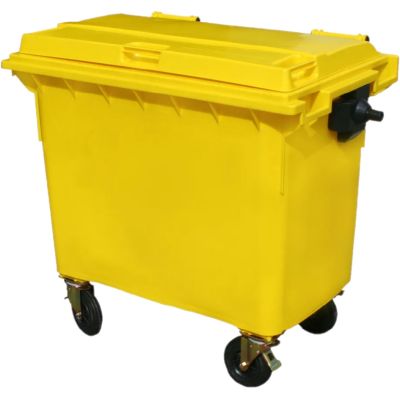 660 Litre 4 Wheel Bin | Yellow