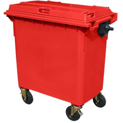 770 Litre 4 Wheel Bin | Red