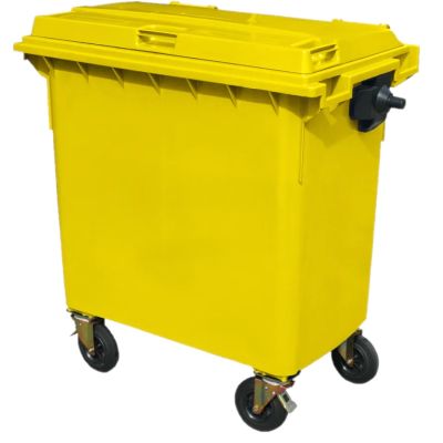 770 Litre 4 Wheel Bin | Yellow