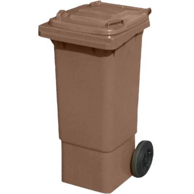 80 Litre 2 Wheel Bin | Brown