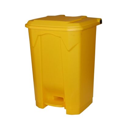 80 Litre Step On Pedal Bins in Yellow