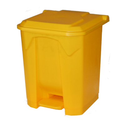 30 Litre Step On Pedal Bins in Yellow