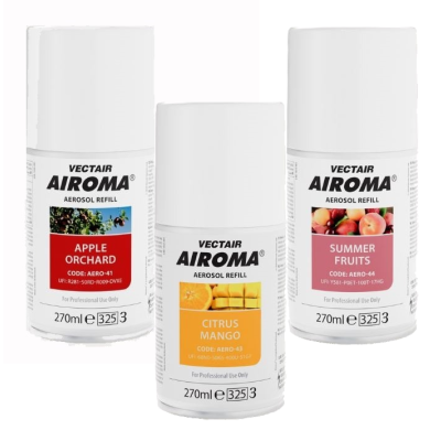 AiromaÂ® Air Fragrance 270ml Refills Fruits Collection 12 pack