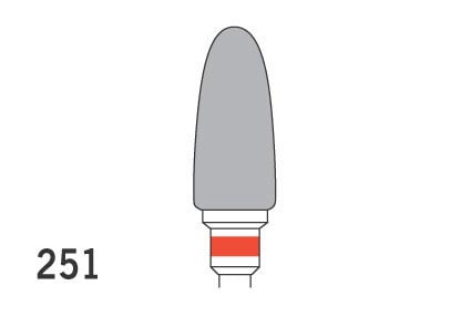 Acrylic Trimmers - Tungsten Carbide Cross Cut Fine HP 251 60 