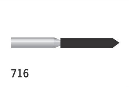 Diamond Burs Cylindrical Pointed FG 716 Medium 