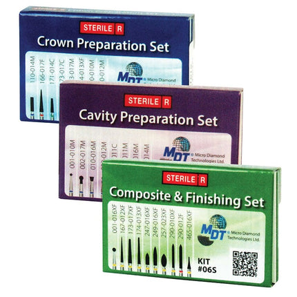 Sterile Diamond Burs Composite & Finishing Set 