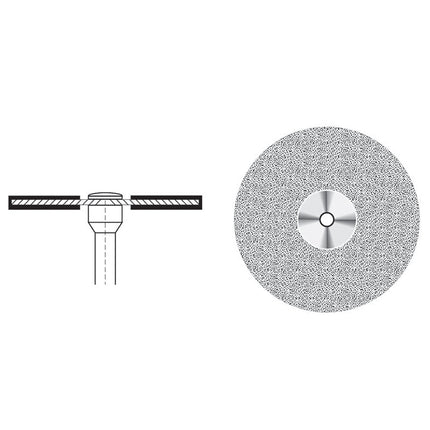 Ultraflex Diamond Disc Double Sided 22mm Diameter  0.09mm Thickness 