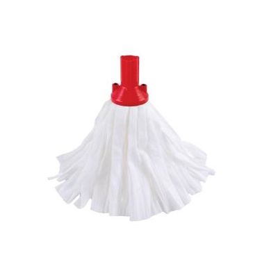 Big White Exel Socket Mop - Large 150g with Red Fitting