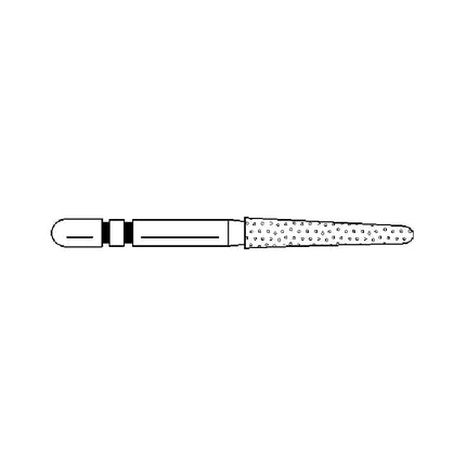 Two Striper Burs Round End Taper FG 770.1 Coarse 