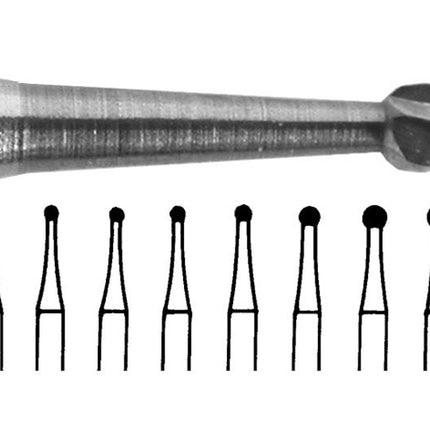 Steel Burs Round RA 8 023 