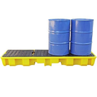 In Line Bunded 4 Drum Spill Pallet