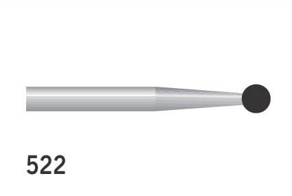 Diamond Burs Round FG No. 522 Ultra Fine 522 Ultra Fine 001-016XF (801) 