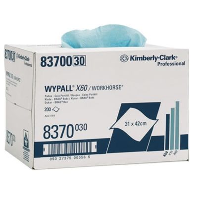 WypAll X60 Cloth Brag Box 200 Wipes 8370