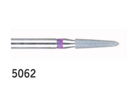 BluWhite Diamond Finishing Burs Tapered Cylinder Round End FG 5062 Ultra Fine 016 
