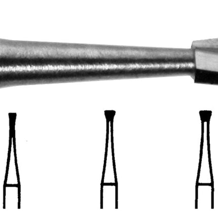 Tungsten Carbide Burs Inverted Cone Plain Cut FG 37 014 