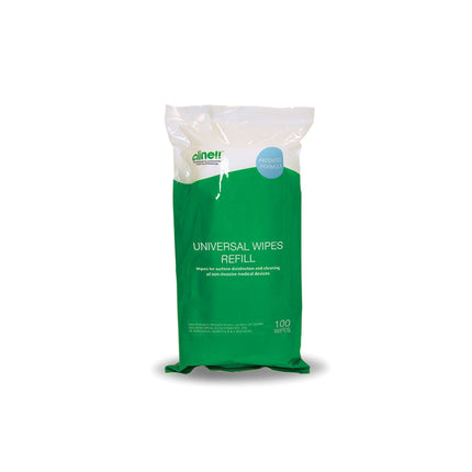 Clinell Universal Disinfectant Wipes Refill 250mm x 200mm 