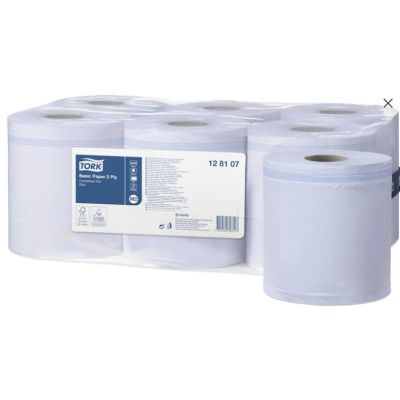 Tork Basic Paper 2 Ply Centrefeed Roll 150m - 6 Rolls