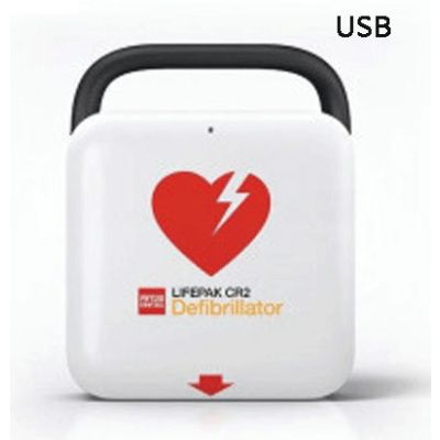 LifepakÂ® CR2 USB Semi-Automatic AED Defibrillator