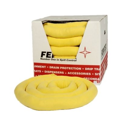 Chemical Absorbent Socks 8cm x 3m x 8 Boxed
