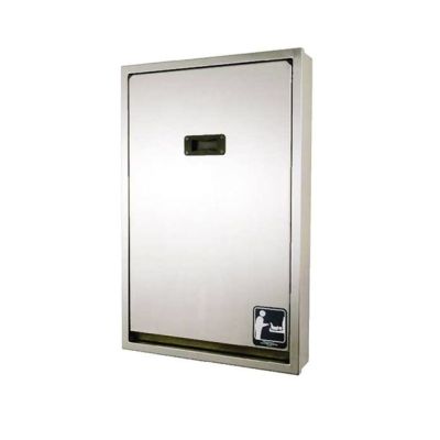 Dolphin Full Stainless Vertical Baby Changing Unit Recessed