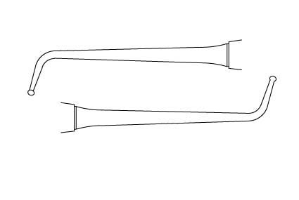Octagonal Handle - Autoclavable 123/124 Excavator DE 