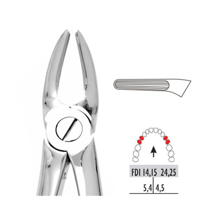 Forceps Premier Range - Autoclavable 7 Upper Roots and Bicuspids 
