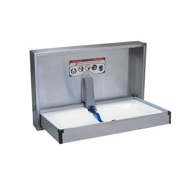 Dolphin S/Steel Horizontal Baby Changing Unit Recessed