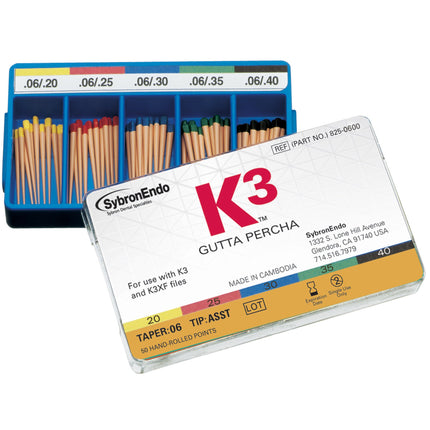 K3 Gutta Percha Points .06 20/40 Assorted 