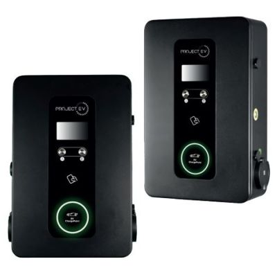 Project EV 22kW Pro Earth Wall AC Charger Dual User EVA-22D-SE-W