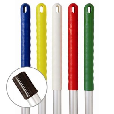 Exel Alloy Colour Coded Mop Handle. Push Fitting 137cm