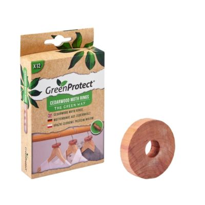 Green ProtectÂ® Cedarwood Moth Rings (Pack of 12)